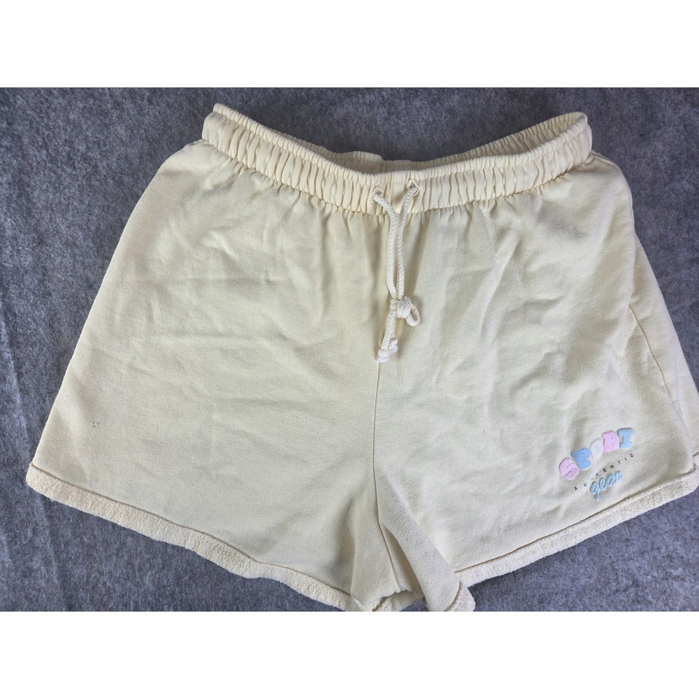 Vintage Sport Gear Yellow Cotton Shorts Medium Gym Casual Made In USA